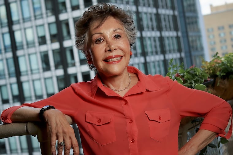 Carol Saline poses for The Inquirer at her home in 2021.