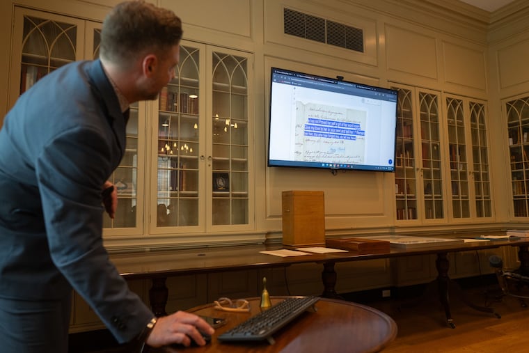 Bayard Miller, associate director of the digital initiatives at American Philosophical Society, reveals a new interactive digital platform that features thousands of Revolutionary-era pages transcribed from cursive.