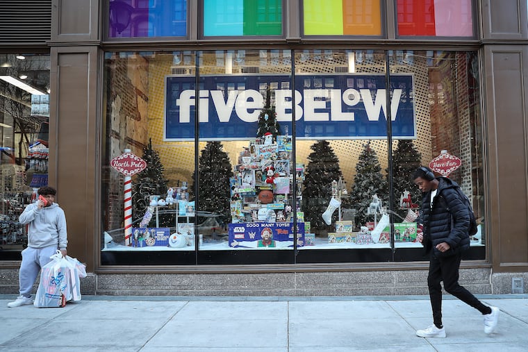 The Five Below store in Philadelphia just before Christmas in 2024.