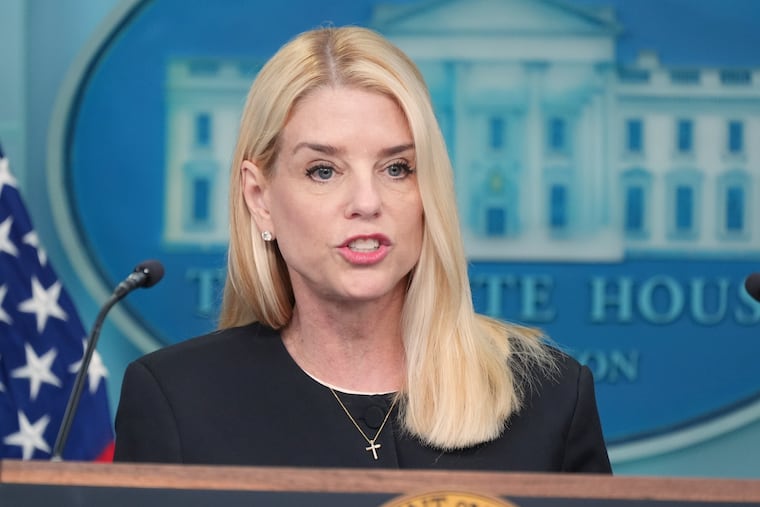 Attorney General Pam Bondi speaks to the media in the White House briefing room on Friday, June 27, 2025.