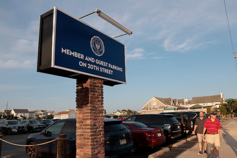 A Union League member and guest parking sign at the Union League Whitebrier in Avalon on Friday, June 20, 2025.