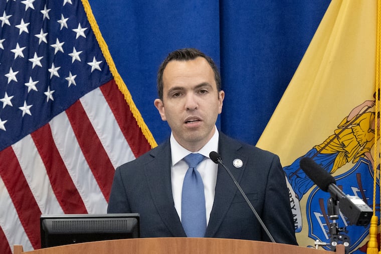 New Jersey Attorney General Matthew Platkin during a news conference at the Richard J. Hughes Justice Complex in Trenton on June 17, 2024.
