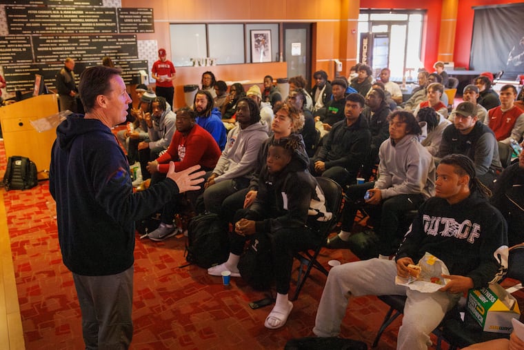 Temple football coach K.C. Keeler will be at the helm for his first Cherry and White spring game on Saturday. 