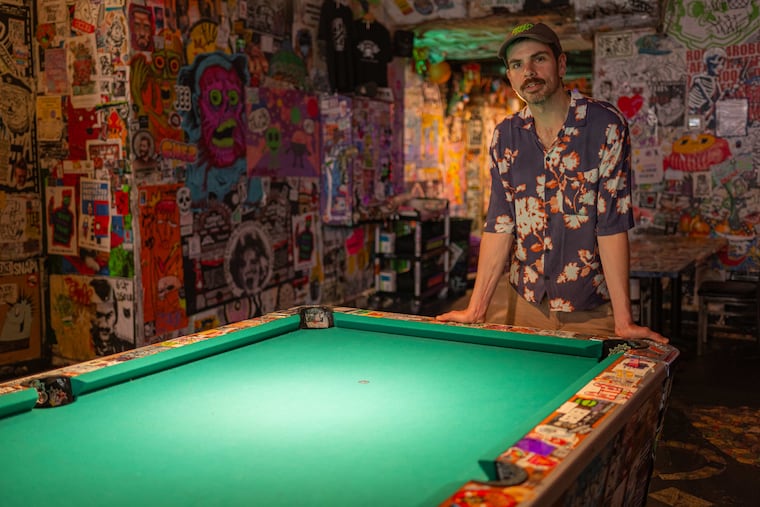 Conrad Benner on Thursday, June 26, 2025, at Tattooed Mom, a bar on South Street.