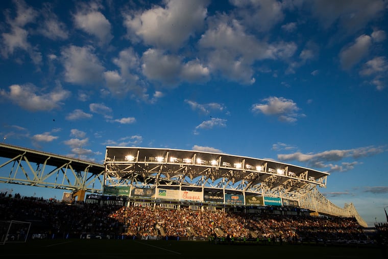 The Philadelphia Union's Subaru Park, in Chester, before a game. Aramark will take over the food and beverage contract there.  