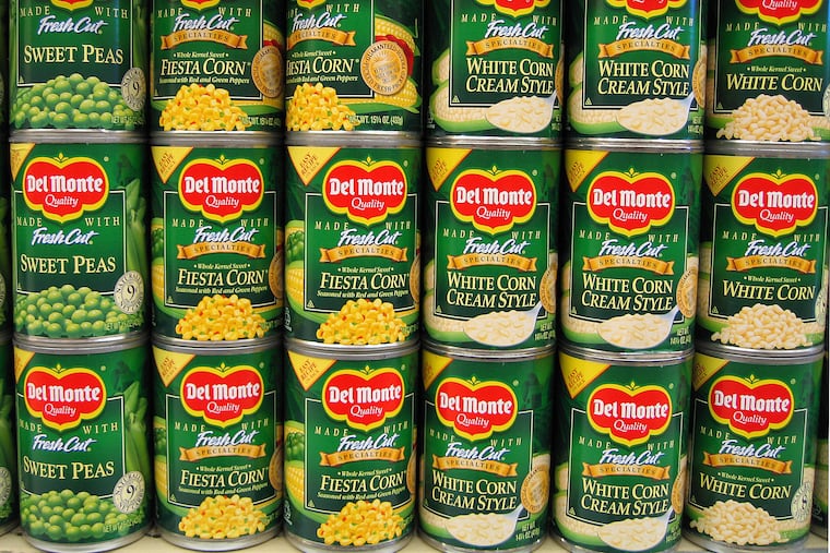 In this June 22, 2006 file photo, Del Monte canned vegetables are seen for sale in Berkeley, Calif.