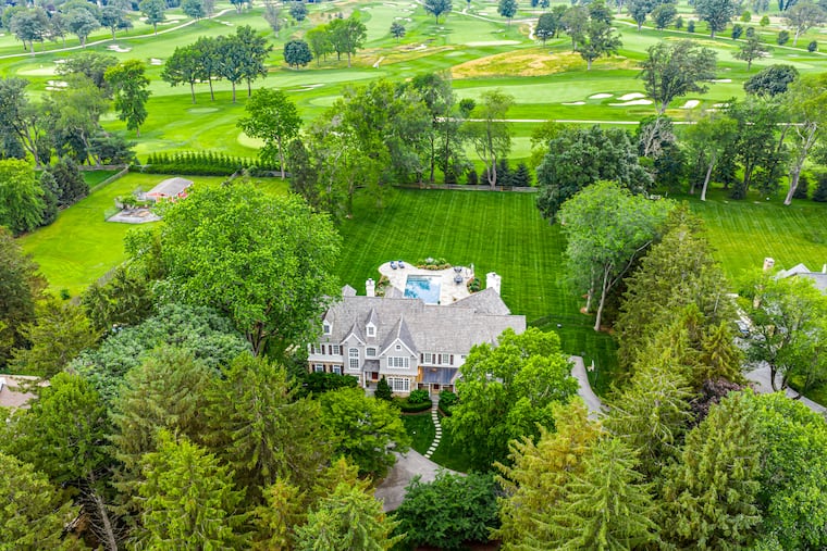 This home on the 3500 block of Sawmill Road in Newtown Square is set to sell for more than its $2.9 million asking price. The nearly 10,000-square-foot home overlooks Aronimink Golf Club, which will host the PGA Championship in May.