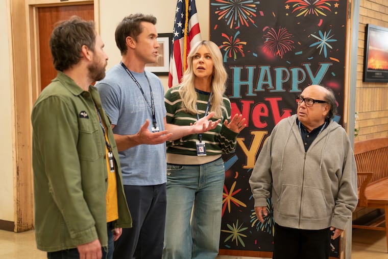 The gang of "It's Always Sunny in Philadelphia" visited "Abbott Elementary" in a crossover episode in January. Now, the visit from the perspective of the raunchy "It's Always Sunny" will air July 9. (Disney/Gilles Mingasson)
