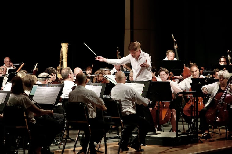 The Kennett Symphony — now renamed the Brandywine Valley Symphony — with artistic director Michael Hall.