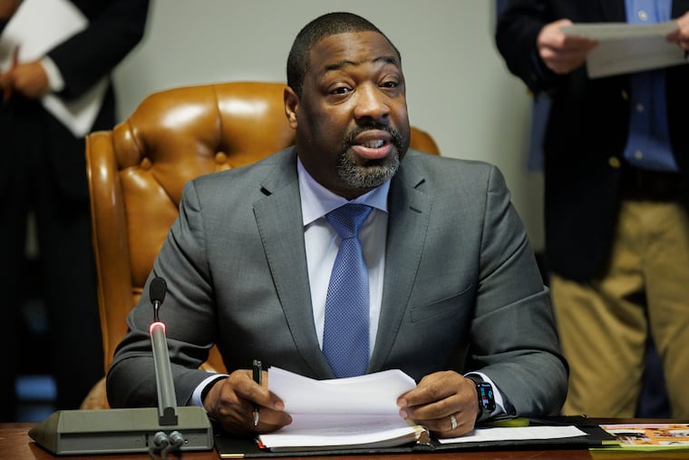 City Council President Kenyatta Johnson on the first day of City Council in 2025, Jan. 23, 2025, Philadelphia City Hall.